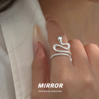 925纯银小灵蛇本命年戒指女指环尾戒个性创意小众时尚潮流送女朋友老婆情人节七夕生日礼物