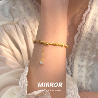 925纯银车花圆珠手链女手环手饰潮流气质精致新款个性轻奢送女朋友老婆情人节七夕生日礼物