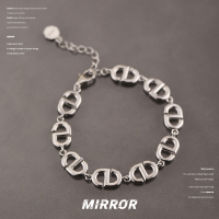 925纯银猪鼻手链女手环手饰韩国网红气质时尚个性重约11g BCS3953送女朋友老婆情人节七夕生日礼物