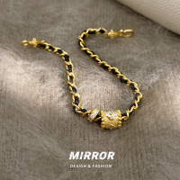 925纯银小蛮腰路路通手链女手环手饰小众设计潮流高级感 BCS4030送女朋友老婆情人节七夕生日礼物