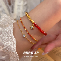 925纯银猫眼珠豆豆手链女手环手饰个性潮流高级感2025新款送女朋友老婆情人节七夕生日礼物