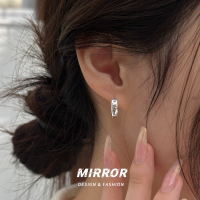 925纯银英文刻字耳扣女耳环耳饰创意时尚个性高级感轻奢潮送女朋友老婆情人节七夕生日礼物