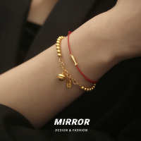 925纯银平安喜乐铃铛手链女手环手饰小众设计时尚重约5g BCS3296送女朋友老婆情人节七夕生日礼物