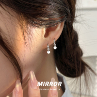 925纯银闪亮圆片耳扣女耳环耳饰精致小巧可爱学生礼物简约送女朋友老婆情人节七夕生日礼物