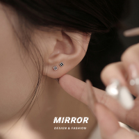 925纯银四叶草耳钉女耳环耳饰简约小巧小众设计2025春新款送女朋友老婆情人节七夕生日礼物