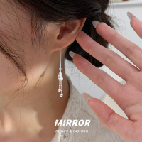 925纯银复古花纹风铃可爱铃铛耳线流苏耳环耳钉简约潮女款送女朋友老婆情人节七夕生日礼物