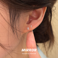 999纯银音符耳钉女耳环耳饰小众设计个性简约时尚韩国网红送女朋友老婆情人节七夕生日礼物