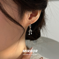 925纯银蝴蝶结耳扣女耳钉耳环耳饰学生通勤配饰时尚送女朋友老婆情人节七夕生日礼物