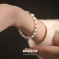 925纯银车花猫眼珠手链女手环手饰时尚高级感小众设计2025送女朋友老婆情人节七夕生日礼物