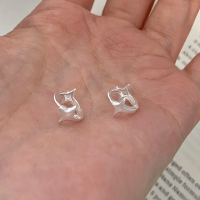 S925纯银几何星星耳扣女极简韩国东大门配饰耳环通勤搭配耳饰送女朋友老婆情人节七夕生日礼物