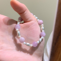 紫锂辉天然珍珠手串女款高级感轻奢小众手链高颜值学生党配饰送女朋友老婆情人节七夕生日礼物