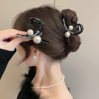 气质珍珠抓夹大号2024新款发夹女后脑勺网红高级感鲨鱼夹发卡头饰送女朋友老婆情人节七夕生日礼物
