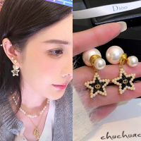 韦雪同款两戴式猪鼻子珍珠耳钉轻奢高级感耳环2025新款耳饰女送女朋友老婆情人节七夕生日礼物