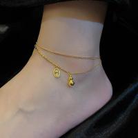 2023新款镀18K金葫芦脚链女高级感小众轻奢设计不掉色学生脚环送女朋友老婆情人节七夕生日礼物