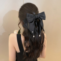 在逃公主缎面大蝴蝶结发抓鲨鱼夹ins风后脑勺抓夹头饰发饰发夹女送女朋友老婆情人节七夕生日礼物