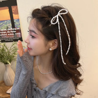 2025新款精致蝴蝶珍珠发夹女侧边碎发刘海夹子头饰前额一字夹送女朋友老婆情人节七夕生日礼物