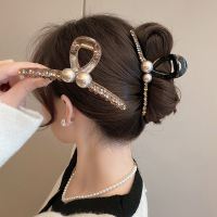 简约气质发夹女后脑勺鲨鱼夹2024新款大号夹子头饰发抓高级感抓夹送女朋友老婆情人节七夕生日礼物