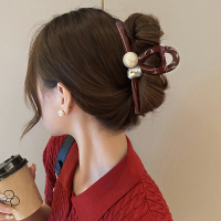 喜庆红色大号抓夹女2024新款高级感发夹后脑勺高端气质鲨鱼夹头饰送女朋友老婆情人节七夕生日礼物