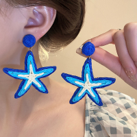 海边度假夸张大海星耳环女2025新款高级感独特耳钉氛围感时尚耳饰送女朋友老婆情人节七夕生日礼物