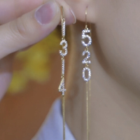 高级感一生一世流苏长款耳线新款潮气质百搭小众设计感显瘦耳环女送女朋友老婆情人节七夕生日礼物