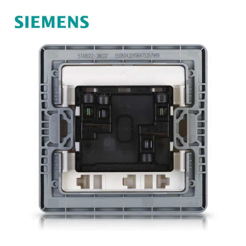 [官方旗舰店]西门子开关插座面板86型SIEMENS睿致象牙白钛银二开单控开关图片