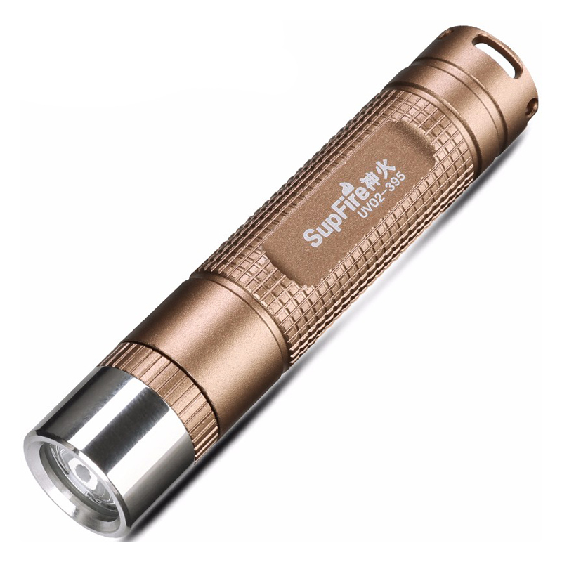 神火supfireuv02荧光剂检测笔395nm紫光测试手电筒紫光灯面膜验钞紫外