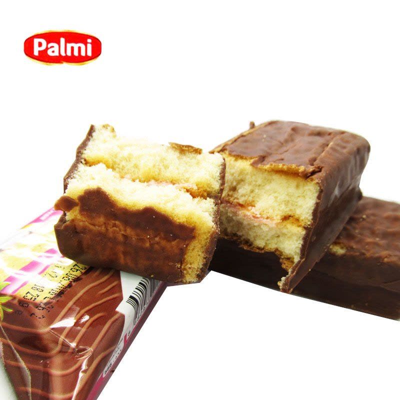 palmi草莓巧克力涂层蛋糕1枚 夹心早餐糕点零食品 土耳其进口图片
