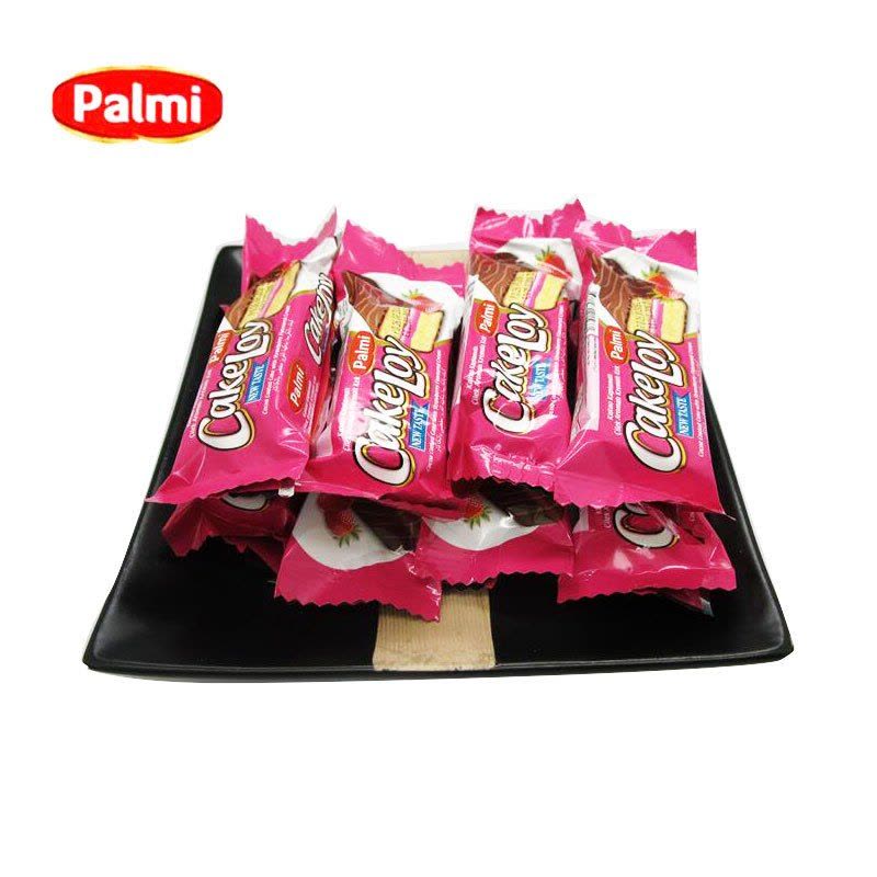 palmi草莓巧克力涂层蛋糕1枚 夹心早餐糕点零食品 土耳其进口图片