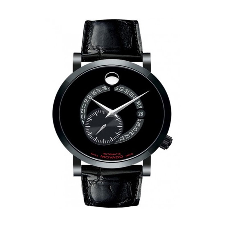 瑞士品牌 movado摩凡陀瑞红系列男士自动机械表皮带腕表0606485