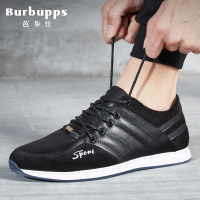 法国品牌芭步仕Burbupps 2018新款爆款男士真皮日常运动系带休闲皮鞋