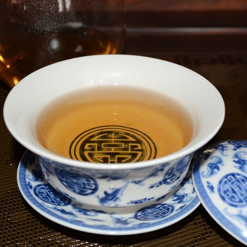 广西梧州六堡茶2010年金花老茶婆砖500g霜降十年陈天誉黑茶叶图片