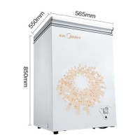 美的冷柜BD/BC-100KMA 100升单温一室冷冻冷藏转换小冷柜 家用小冰箱