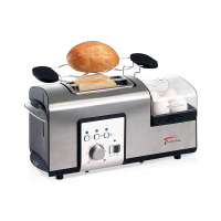 FINETEK 早餐机HX-5090 多士炉家用厨房小家电2片多功能吐司机不锈钢机身 面包机煎蒸蛋 煎烤 煮蛋