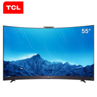 TCL电视 55英寸4K曲面超薄高清人工智能网络液晶曲屏电视机 平板LED彩电 全面屏 （咖啡色）55A880C