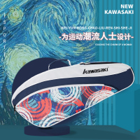Kawasaki川崎KBB-8335羽毛球包单肩包潮流男女款3支装大容量便携手提时尚运动包女