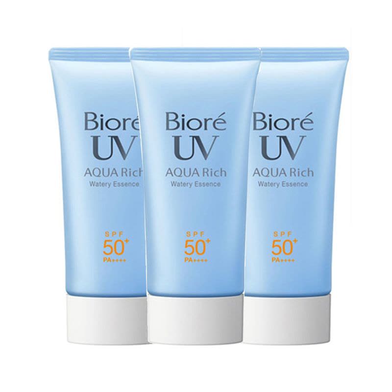 Biore 碧柔 水润保湿防晒乳 SPF50 50g*3支图片