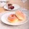 senseyo牛排盘 白色瓷盘 牛排刀叉盘 西餐餐具陶瓷盘子碟子 西餐牛排盘餐具套装 8寸21cm
