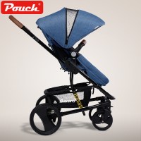 Pouch帛琦婴儿推车高景观可平躺靠背可调避震儿童手推车可折叠轻便宝宝P35