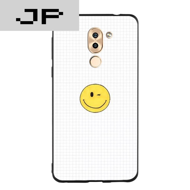 JP潮流品牌 时尚笑脸华为荣耀6x硅胶手机壳GD潮男女 畅玩6x简约个性保护套