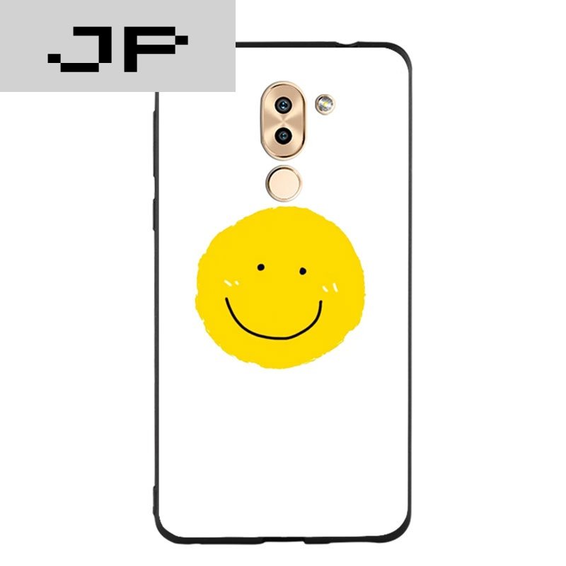 JP潮流品牌 太阳笑脸华为荣耀6x手机壳畅玩6x简约笑脸个性可爱硅胶保护套
