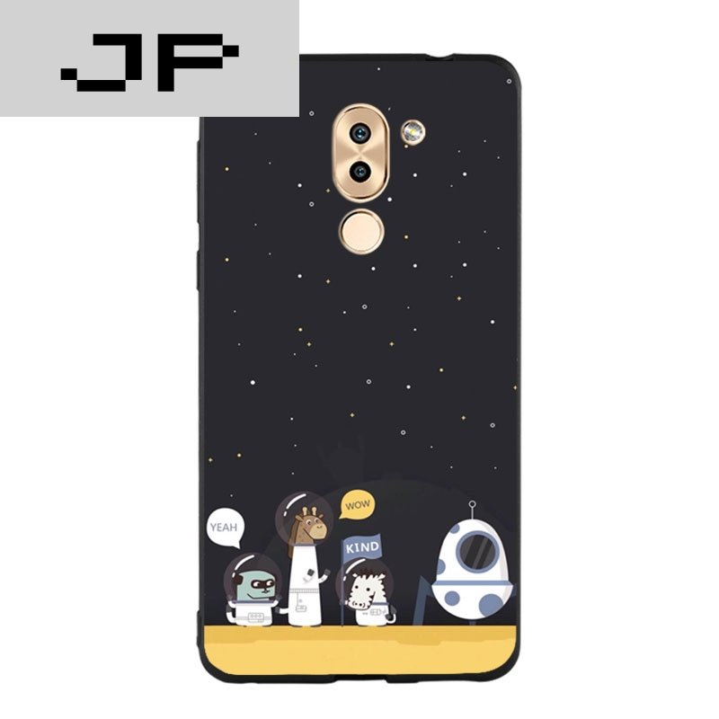 JP潮流品牌 太空动物宇航员华为荣耀6x手机壳畅玩6x可爱卡通抽象硅胶外壳