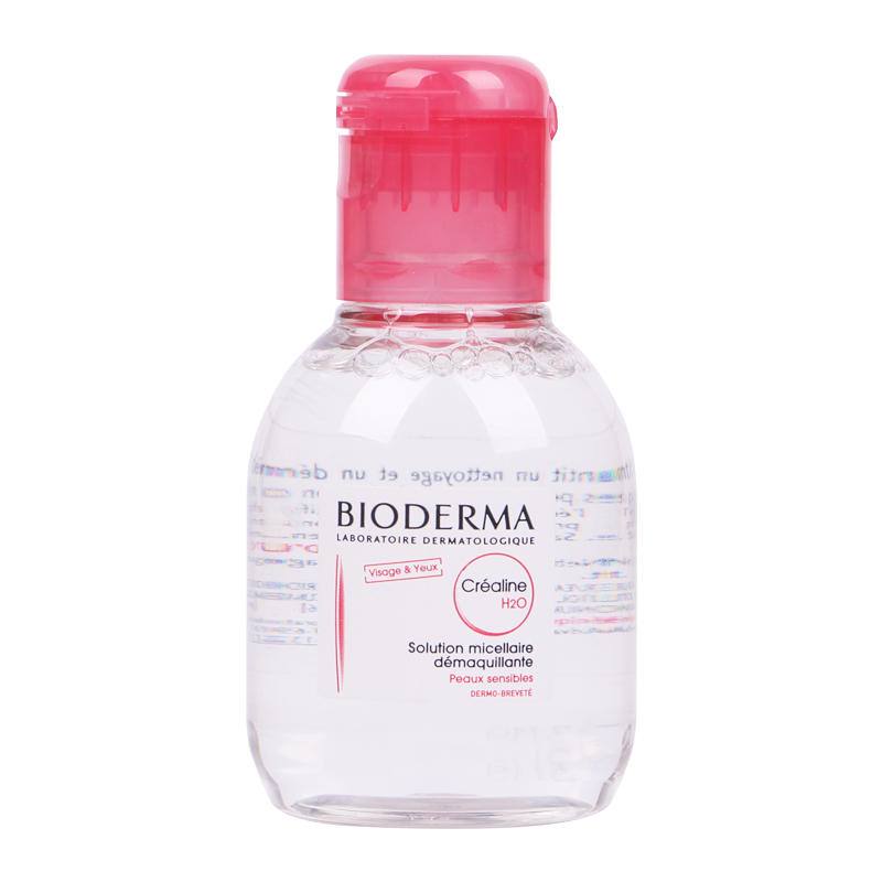 Bioderma贝德玛 舒妍洁肤液100ml中样 粉水 眼唇脸部卸妆水