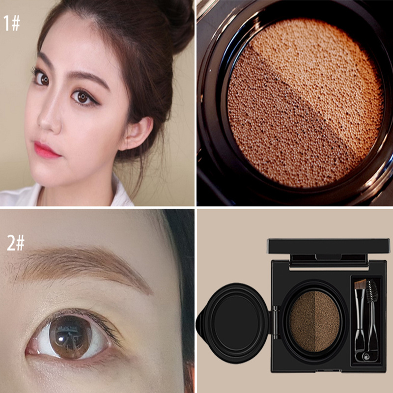 Laneige/兰芝双色气垫眉粉6g 染眉膏持久防水防汗不晕妆 1#双灰色