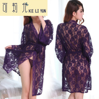 KELIYUN情趣内衣诱惑套装透明吊带睡裙性感睡衣三点式睡袍女夏