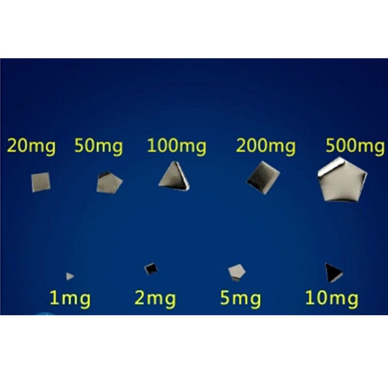 常平 不锈钢小砝码片砝码钳 小砝码0.5g图片