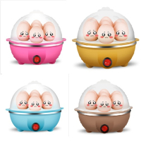征集买家秀!多功能蒸蛋器自动断电小型煮鸡蛋羹机古达家用早餐双层迷你宿舍机_透明(此属性蓝色粉色随机发)