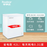 荣事达(Royalstar)小冰柜家用全冷冻小型冷柜迷你速冻商用冷冻柜_42A108省电款一级能效35斤猪肉5只鸡鸭