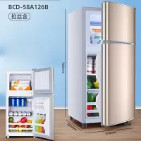 家用冰箱小型租房宿舍用切夫曼办公室双门迷你小电冰箱冷藏冷冻_双门126租房宿舍推荐适合2-3人使用