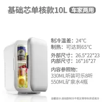 冷藏迷你小冰箱小型家用切夫曼冷冻宿舍学生寝室单人mini车载小冰箱冰柜_套餐一10L基础芯单核家车两用