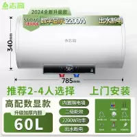 志高(CHIGO)上门电热水器家用卫生间洗澡一级能效50升储水式小型_60升出水断电2-4人上门